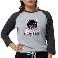Cafepress - Alley Cat Bowling majica s dugim rukavima - Ženska bejzbol tee