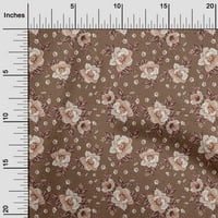 Onuone svilena tabby smeđa tkanina cvjetna haljina materijal materijal tkanina za ispis tkanina sa dvorištem širom
