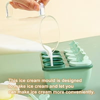 Sladoglasni kalup DIY PP plastični sladoled kalup ljetni desertni proizvođač kućnog kuhinjskog alata, tamno plava