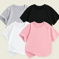 SOAISHEXZC pune boje košulje za posade za vrat za ženske šifonske majice za bluze rupu casual majica