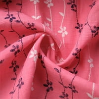 Aueoeo Clod ramena Seksi haljina Žene tiskane haljine bez rukava kamisole ružičasta