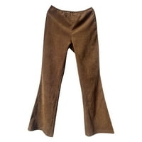 Bacc ženske hlače elastične strugove hlače tiskane široke ženske labave pamučne pantalone pantalone