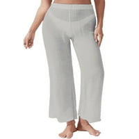 Kiplyki Clearance Women Yoga hlače plus veličine nacrtajući čvrsti elastični džep za struk labave hlače