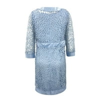 Miayilima ljetne haljine za žene Ženska ljetna okrugla vrata bez rukava 3D digitalna sitnica Sling suknja
